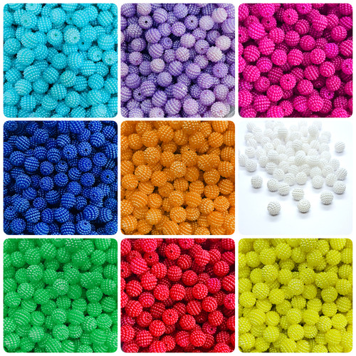 50pcs 10mm multicolore rotondo - 50pcs,