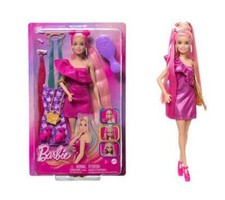 BARBIE SUPER CHIOMA ABITO ROSA