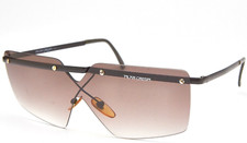 1980s vintage ovarsized sunglasses PILAR CRESPI MORGANA black musk eyeglasses