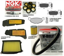 KIT TAGLIANDO YAMAHA MAJESTY 400 2009 2010 2011 FILTRI RULLI CINGHIA PASTIGLIE