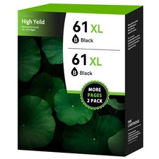 2 Pack #61XL Black Ink