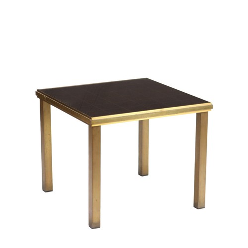 Tavolino ottone vetro - tavolino,
