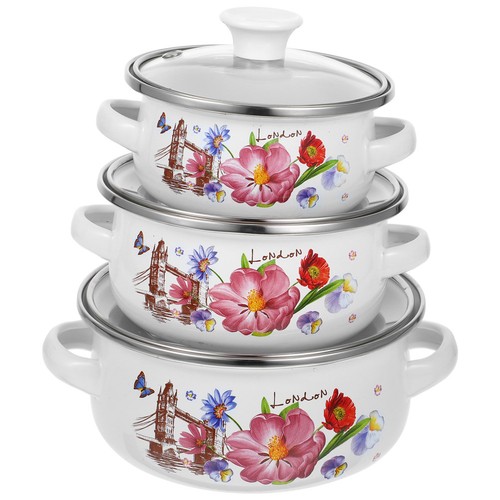 Set pentole smaltate 3 - di,