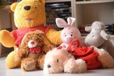 lotto 5 peluches-pupazzi vari