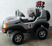auto elettrica bambini 12v posto unico AMIGO Jeep grigia usata ma tenuta bene