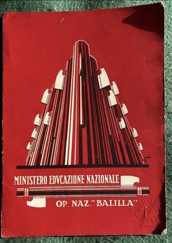 Pagella scolastica ventennio - scolastica,