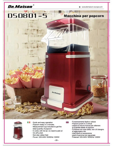 Macchina popcorn maison - macchina, de
