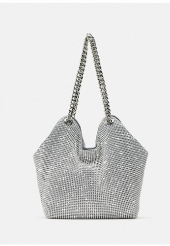 Zara nuova donna ss23 argento - nuova,