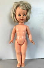 BAMBOLA VINTAGE DOLL DENTINA "FURGA ITALY" Caschetto biondo 41 cm/h ANNI  '70