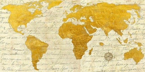 Quadro cartina terra mondo - terra, geo