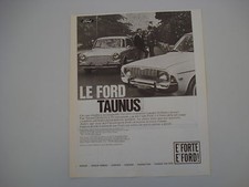 advertising Pubblicità 1965 FORD TAUNUS 12 M / 17 M