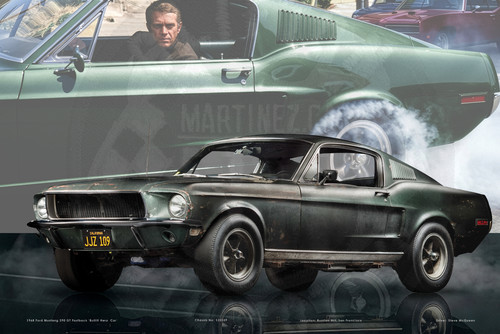 Poster mustang fastback - poster,