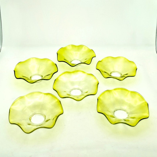 Set bobeche vintage vetro - 6,
