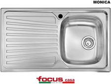 Lavello Monica acciaio cm 86 x