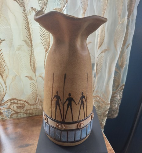 Vaso ceramica terra - , piatta