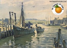 Acquerello vintage su cartone