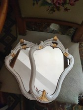 Coppia Specchi Piccoli Shabby