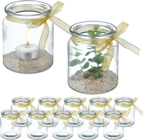Vasetti portacandele set 12 - vasetti,