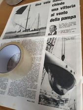 LUIGI DE MANINCOR MAIT II BARCA VELA ANNO 1962 CLIPPING ARTICOLO
