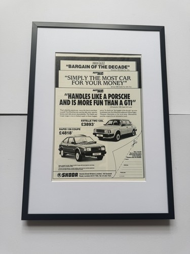 Framed skoda rapid - 136, coupe