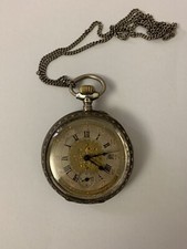 Orologio da tasca Ancre Ligne Droite Pocket Watch French Railway Silver 1850