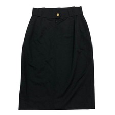 Gonna donna CHANEL logo COCO MARK taglia 38 nera originale