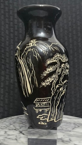 Vaso famille noire porcellana - vaso,