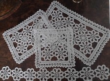 Parure pezzi centrini - pezzi, |