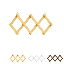 Appendiabiti Da Parete Bianco