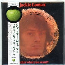 SEALED Jackie Lomax IS THIS WHAT YOU WANT Japan Apple Mini-LP CD w/obi
