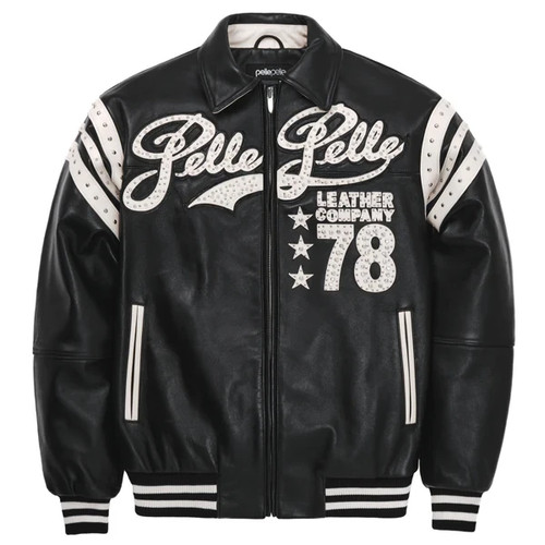 Pelle encrusted varsity - pelle,