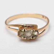 Bella Antico Anello,Graugrüner Topazio,14 Carati/585er Oro Giallo,Taglia Anello