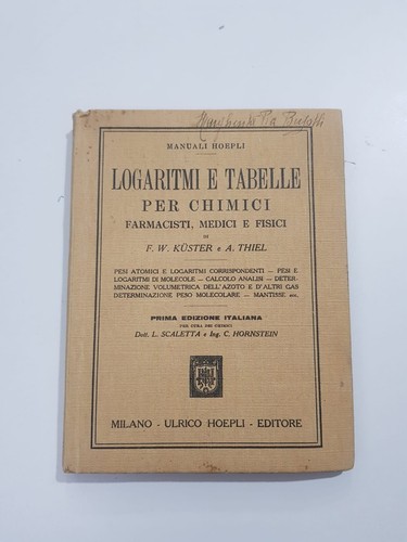 Manuali hoepli logaritmi - hoepli,