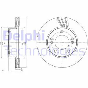 Disco freno ventilato - 2x,