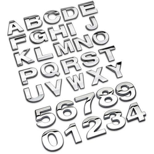 Lettere metallo auto - lettere,