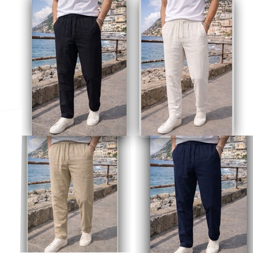 Pantalone uomo lino - uomo, cotone