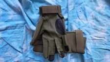 Guanti Verdi Olive Drab Taglia L,Softair,Inserti Ecopelle,Protezioni,Morbidi