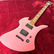 Mockingbird Fretless Pink Fernandes Burny Hide chitarra vintage rara anni 90 Giappone