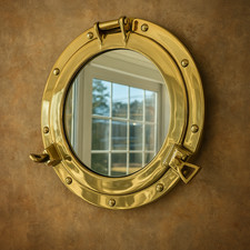 Specchio oblò ottone 12"