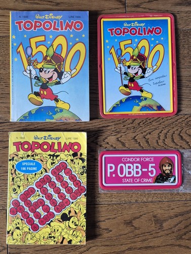 Lotto topolino 1500 targa - +,