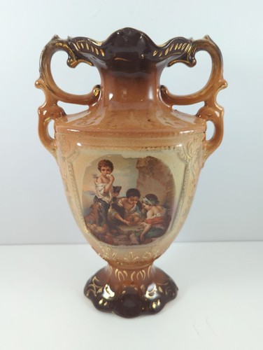 Antico vaso ceramica - , falco