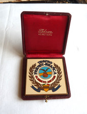 MEDAGLIA PLACCA GARA FERNET BRANCA ALBERTO ASCARI CON SCATOLA AUTO AUTOMOBILISMO