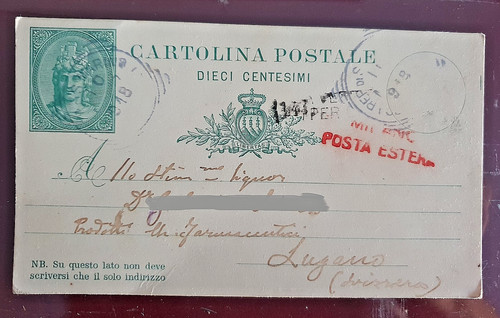 Cartolina postale centesimi - postale,