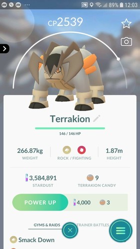 Terrakion pokemon ultra - terrakion,