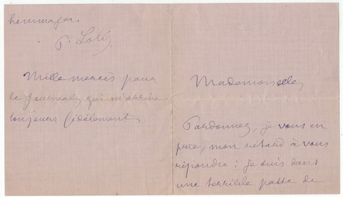 Pierre loti signé pas - pierre, de