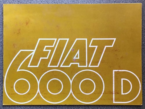 Brochure vendita fiat 600d - brochure,