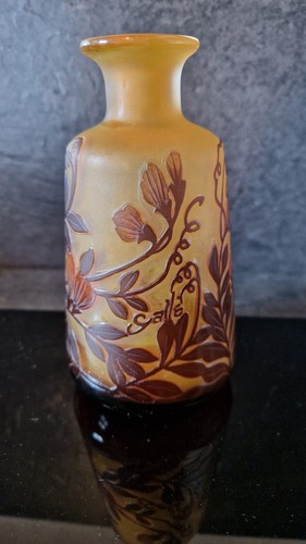 Vase gallé pate verre - pate,