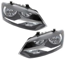 Kit fari per Vw Polo 6R 6C 2009-2017 H7 alogeni LWR motore sinistro destro