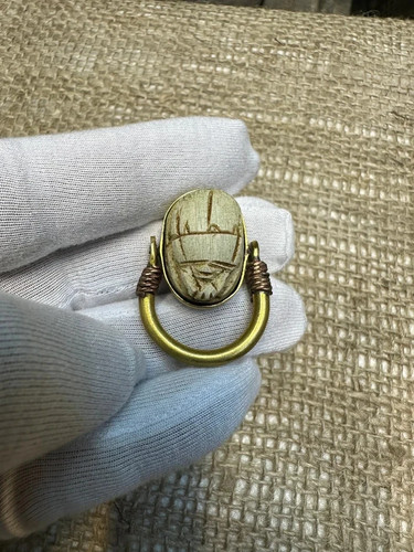 Autentico anello scarabeo - anello,