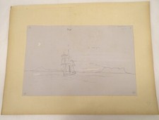 Disegno Th. Gudin Nave Vela